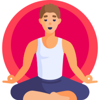 person doing yoga lotus pose